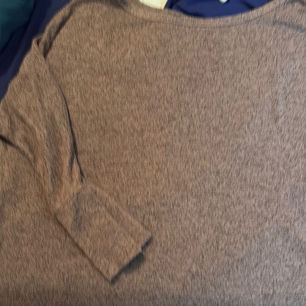 Market & Spruce Heathered Brown Sweater